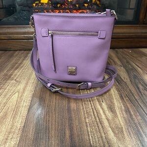 NWOT- Dooney & Bourke Lilac Saffiano Leather Crossbody